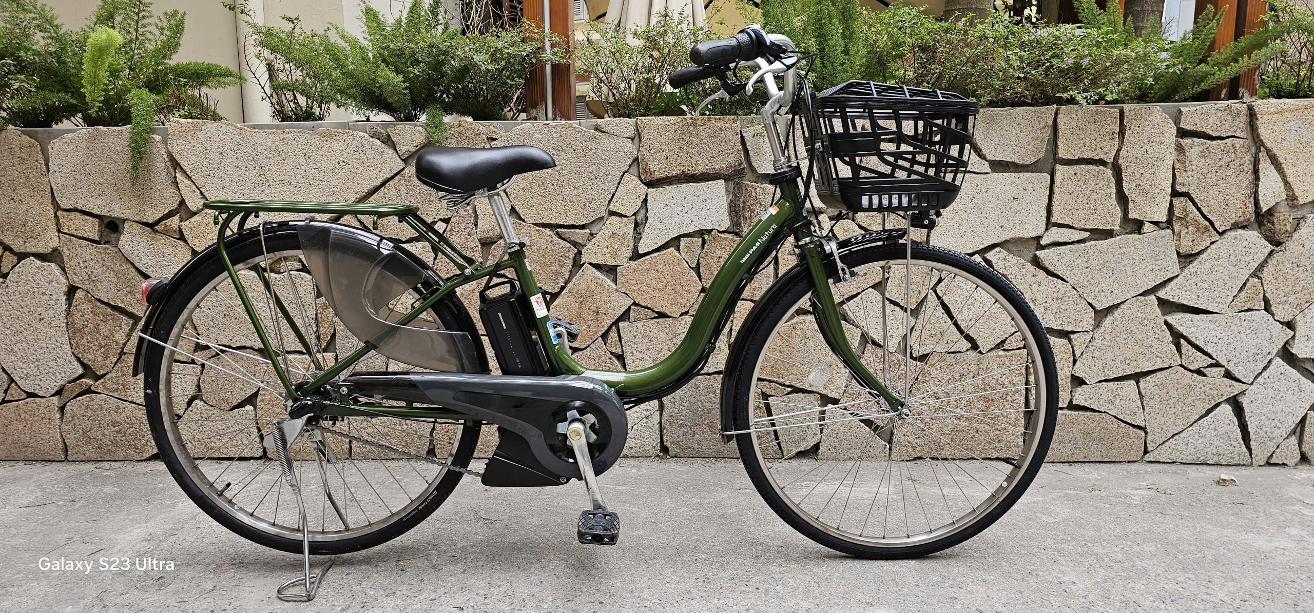 Xe Yamaha Pas Natura màu xanh