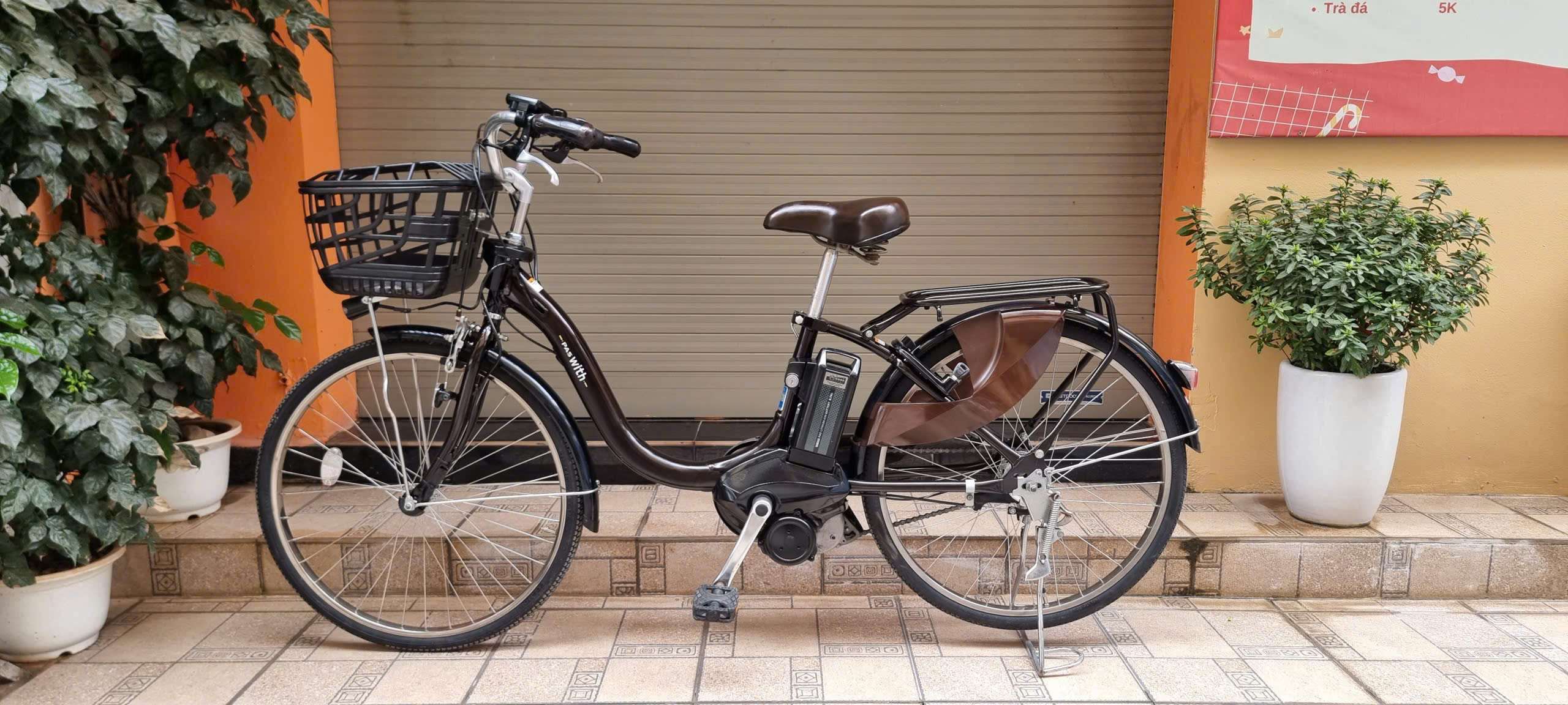 Xe Yamaha Pas With màu nâu Cafe