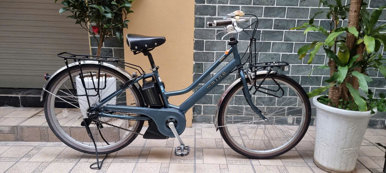 Xe Yamaha Pas Mina màu xanh