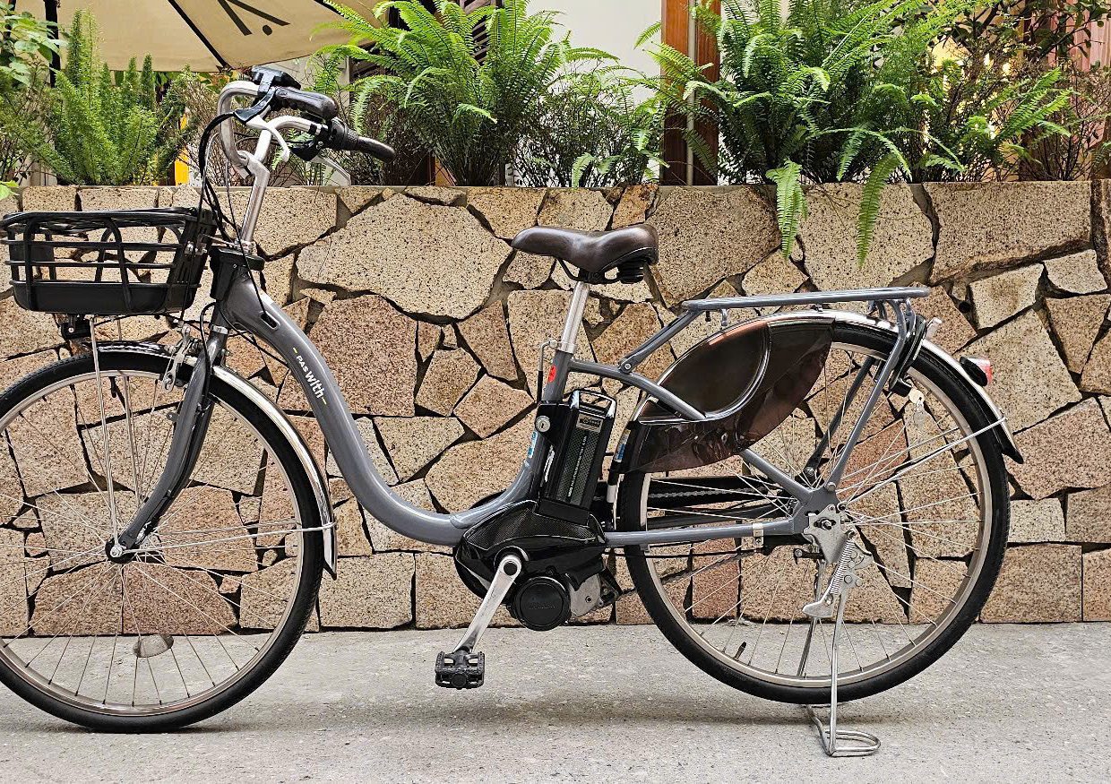 Xe Yamaha Pas With màu xám xanh