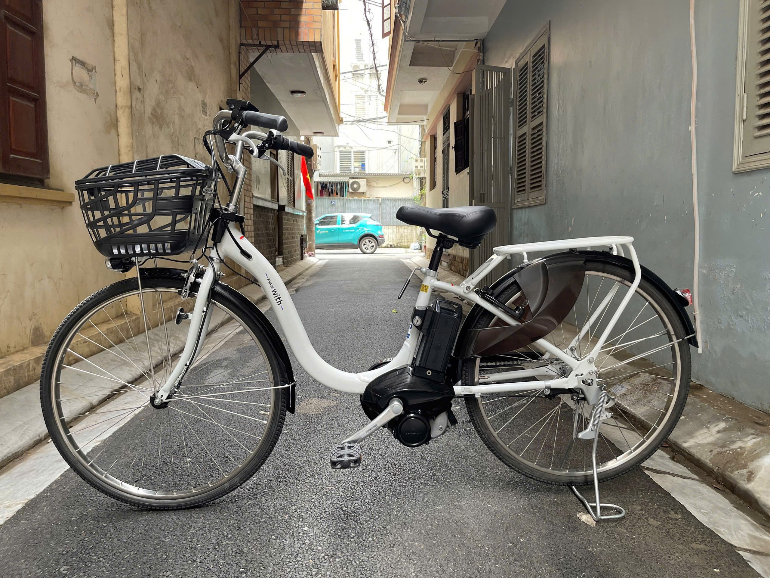 Xe Yamaha pas With màu trắng